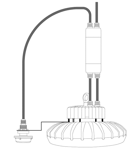 LED Светодиодный подвесной светильник HB21-100. 100Вт. 15000лм. 5000К. IP66.