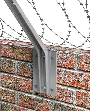 Плита для монтажа кронштейна на бетоный, кирпичный забор(заграждение)